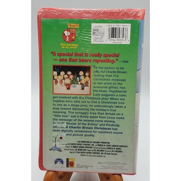 A Charlie Brown Christmas Peanuts Classic VHS 1999 Clamshell Case NEW - Picture 2 of 5